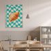 Quadro Cozinha Croissant com Vidro Colorido 40x60 cm