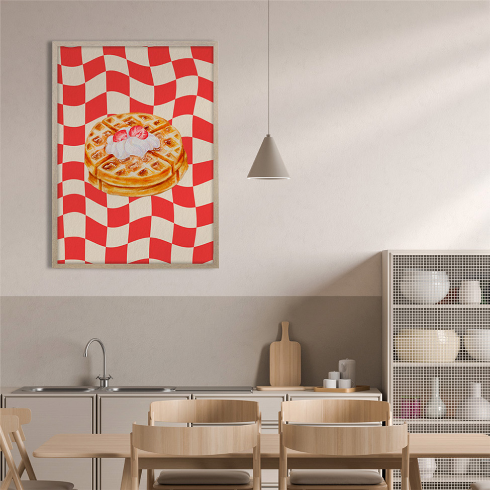 Quadro Cozinha Trota com Vidro Colorido 40x60 cm