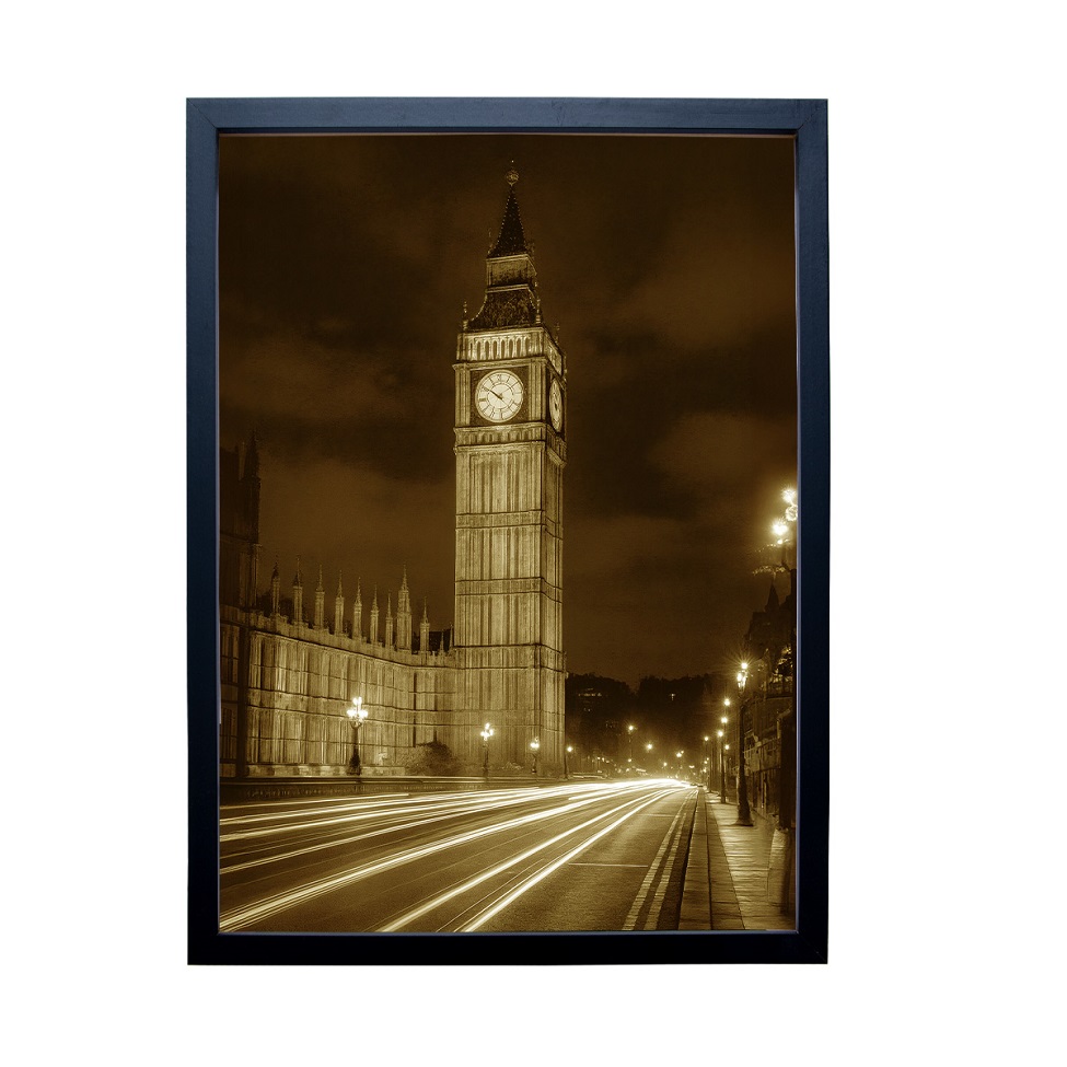 Quadro Decorativo com Vidro London Âmbar