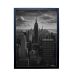 Quadro Decorativo com Vidro New York Preto e Branco