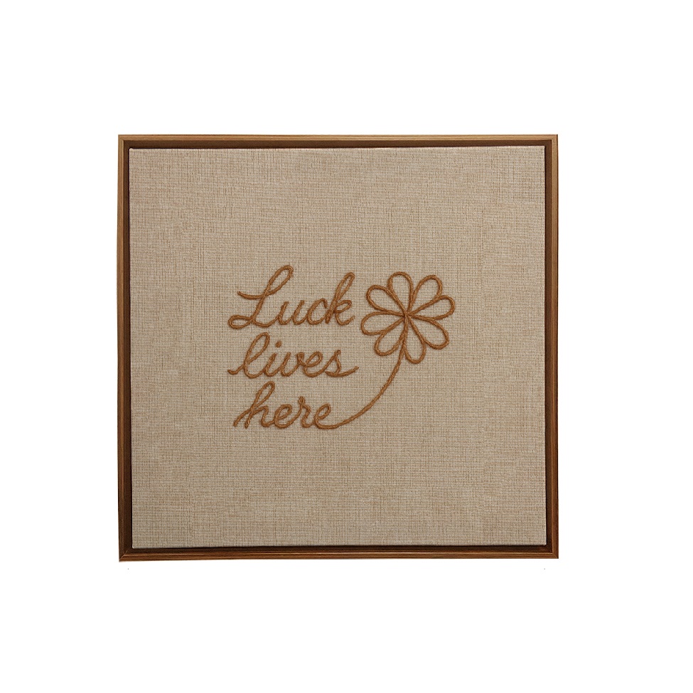 Quadro Decorativo sem Vidro Lucky Marrom