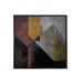 Quadro Decorativo sem Vidro Raw Geometry Amarelo e Preto