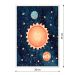 Quadro Infantil Espacial sem Vidro Colorido 20x30 cm