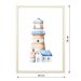 Quadro Infantil Farol sem Vidro Colorido 20x30 cm