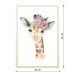 Quadro Infantil Giraffe sem Vidro Colorido 20x30 cm