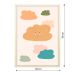 Quadro Infantil Nuvens sem Vidro Colorido 20x30 cm