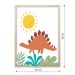 Quadro Infantil Selva Dino I sem Vidro Colorido 20x30 cm