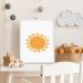 Quadro Infantil Sun sem Vidro Colorido 20x30 cm