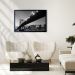 Quadro Manual Canvas Cidade I com Vidro Preto e Branco 40x60 cm