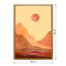 Quadro Natural Boho Sol I com Vidro Colorido 30x40 cm