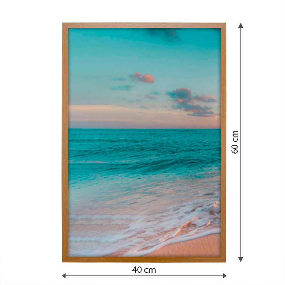 Quadro Natural Entardecer I sem Vidro Colorido 40x60 cm