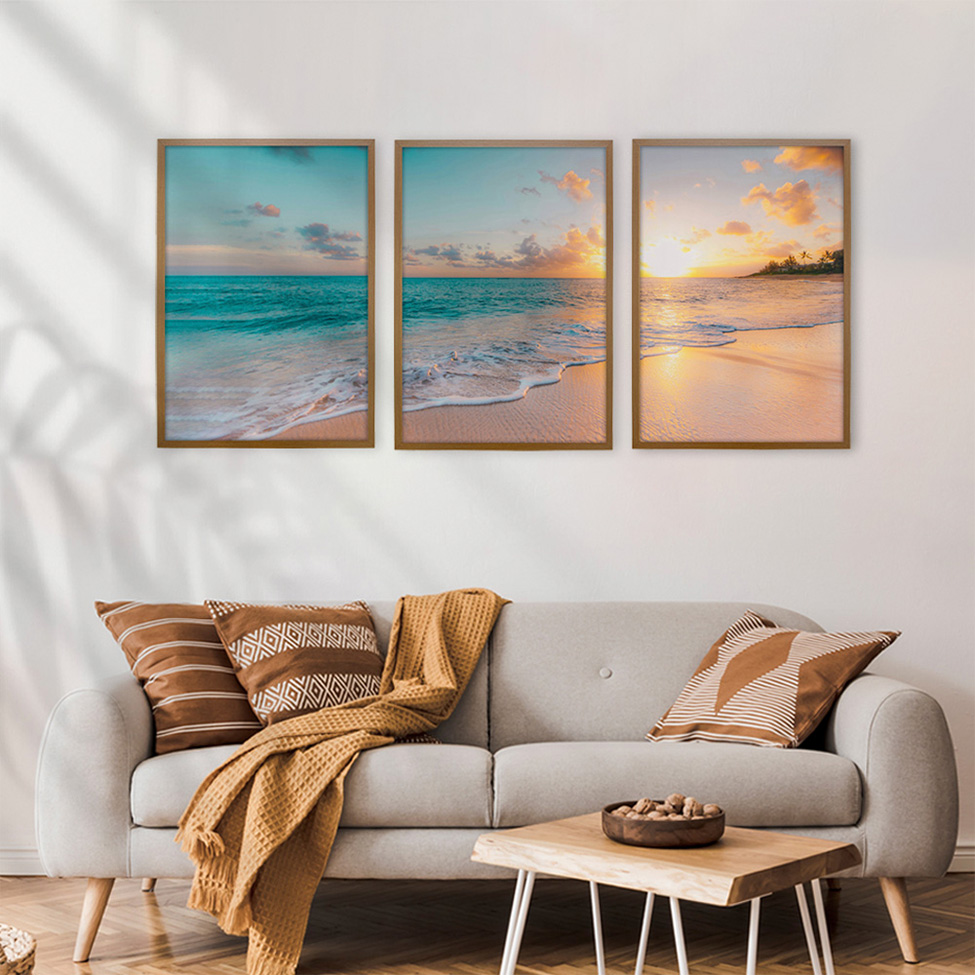 Quadro Natural Entardecer I sem Vidro Colorido 40x60 cm