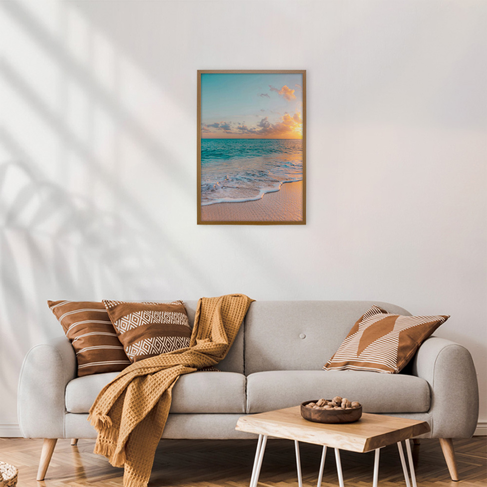 Quadro Natural Entardecer II sem Vidro Colorido 40x60 cm