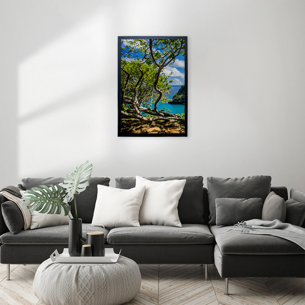 Quadro Natural Litoral I sem Vidro Colorido 50x70 cm