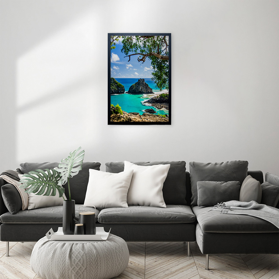 Quadro Natural Litoral II sem Vidro Colorido 50x70 cm