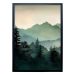Quadro Natural Montanhas I com Vidro Colorido 40x60 cm