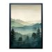 Quadro Natural Montanhas II com Vidro Colorido 40x60 cm