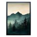 Quadro Natural Montanhas III com Vidro Colorido 40x60 cm