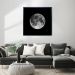 Quadro Natural Moon com Vidro Preto e Cinza 80x80 cm