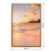 Quadro Natural Por do Sol sem Vidro Colorido 40x60 cm
