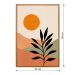 Quadro Natural Sol com Vidro Colorido 60x90 cm