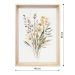 Quadro Romântico Flores do Campo II com Vidro Colorido 40x60 cm