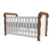 Quarto Infantil Maria 4 PT 5 GV Branco e Amadeirado