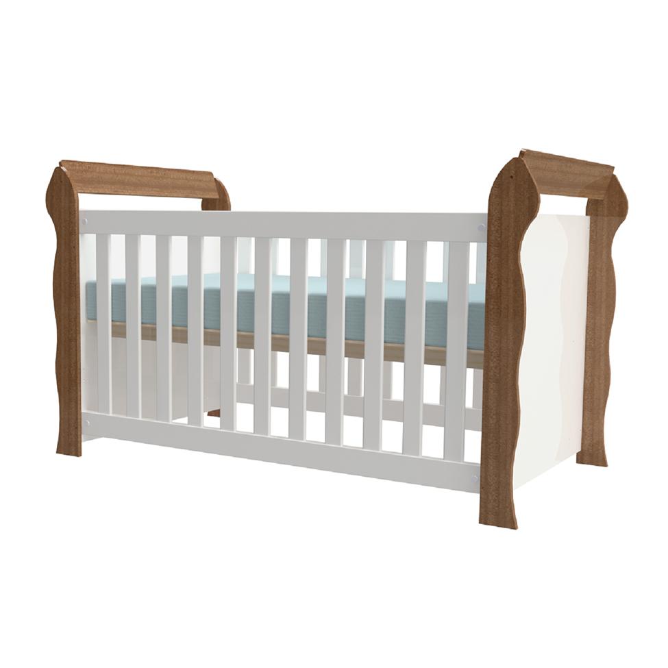 Quarto Infantil Maria 4 PT 5 GV Branco e Amadeirado