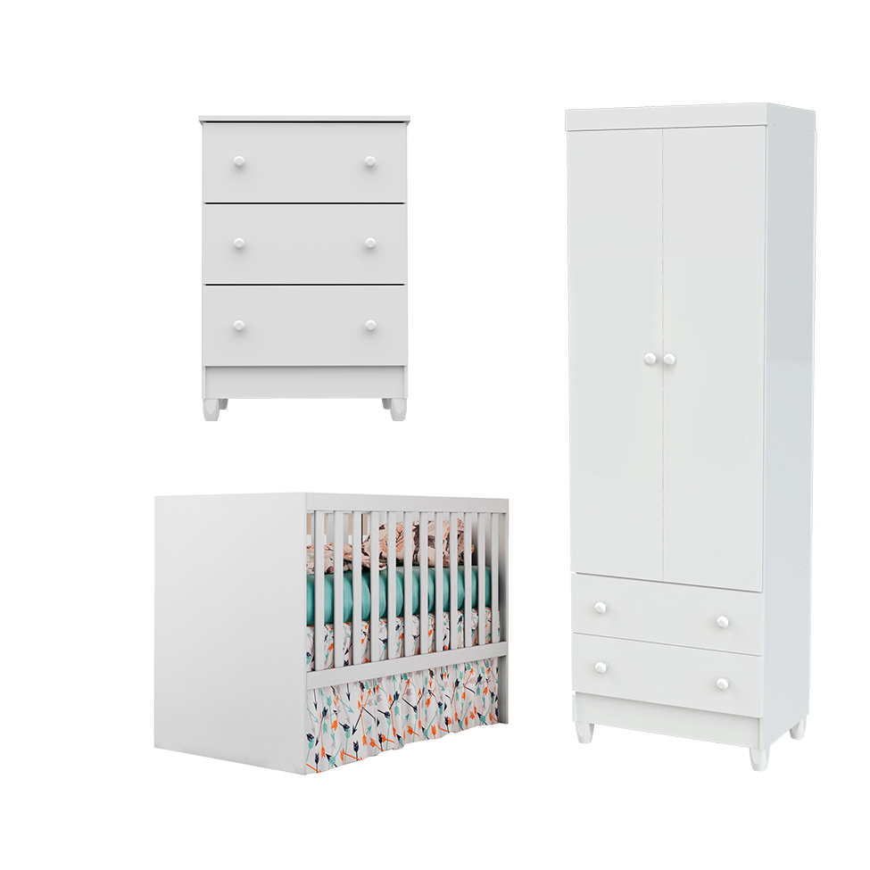 Quarto Infantil Maria I 2 PT 5 GV Branco