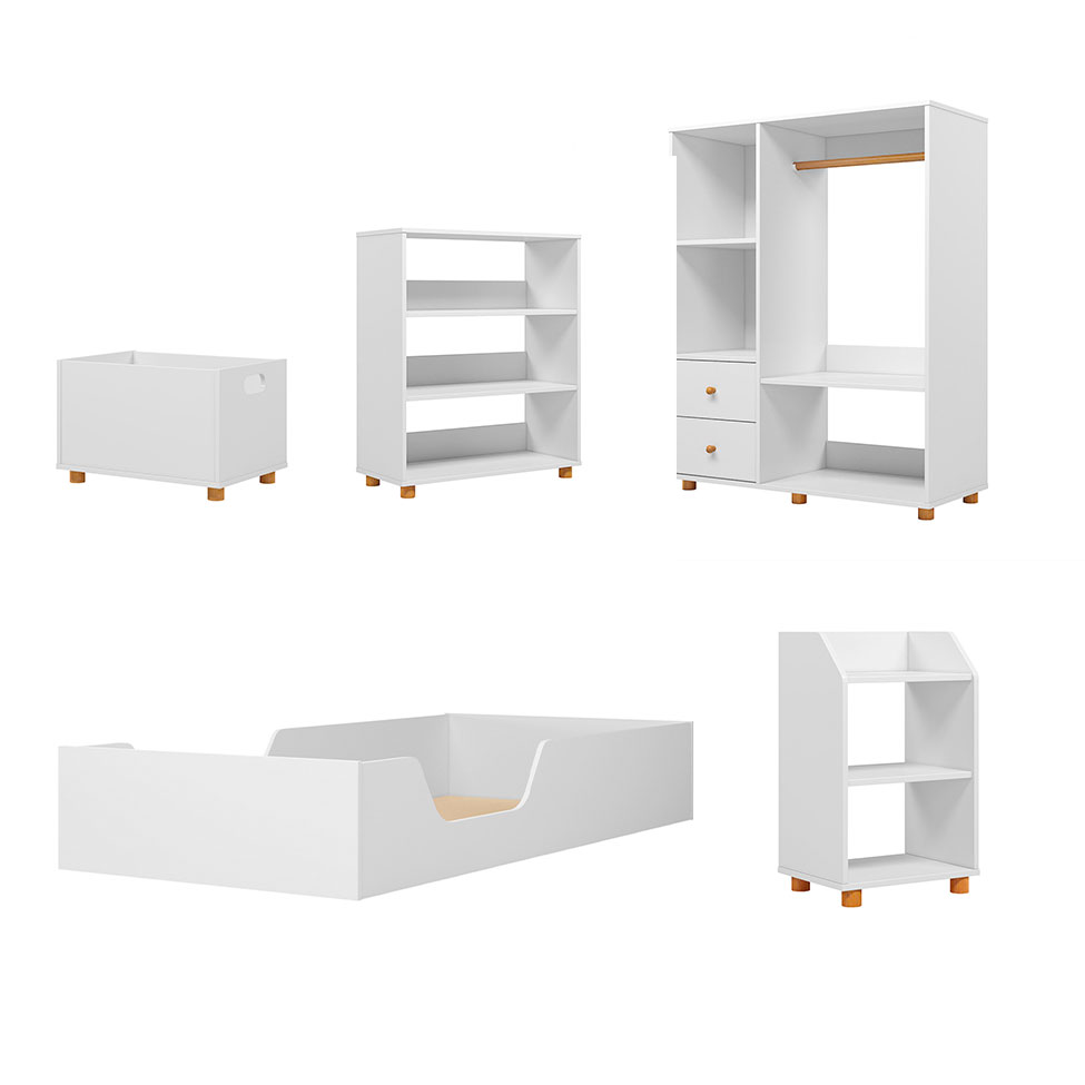 Quarto Infantil Montessoriano Soneca 2GV Branco