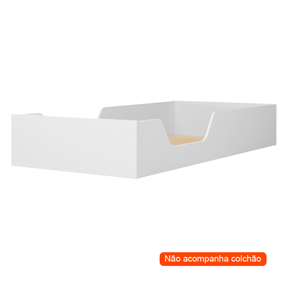Quarto Infantil Retrô Alpi 3 PT 7 GV Branco