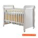 Quarto de Bebê Ariel II Berço Guarda-Roupa Cômoda Branco Infantil