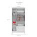 Quarto de Bebê Ariel II Berço Guarda-Roupa Cômoda Branco Infantil