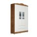 Quarto de Bebê Ariel IV Berço Guarda-Roupa Cômoda Branco e Marrom Infantil