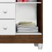 Quarto de Bebê Ariel IV Berço Guarda-Roupa Cômoda Branco e Marrom Infantil