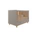 Quarto de Bebê Candy com Berço, Guarda-Roupa 4 PT 4 GV e Cômoda 1 PT 3 GV Fendi e Nature