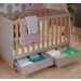 Quarto de Bebê Candy com Berço, Guarda-Roupa 4 PT 4 GV e Cômoda 1 PT 3 GV Fendi e Nature