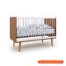 Quarto de Bebê Encanto com Berço 66 cm, Cômoda 4 GV e 2 Cômodas 2 PT Nogal  e Branco