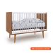 Quarto de Bebê Encanto com Berço 66 cm, Cômoda 4 GV e Cômoda 2 PT Nogal e Branco