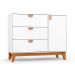 Quarto de Bebê Magia com Berço Minicama e Cômoda 1 Porta 3 Gavetas Branco