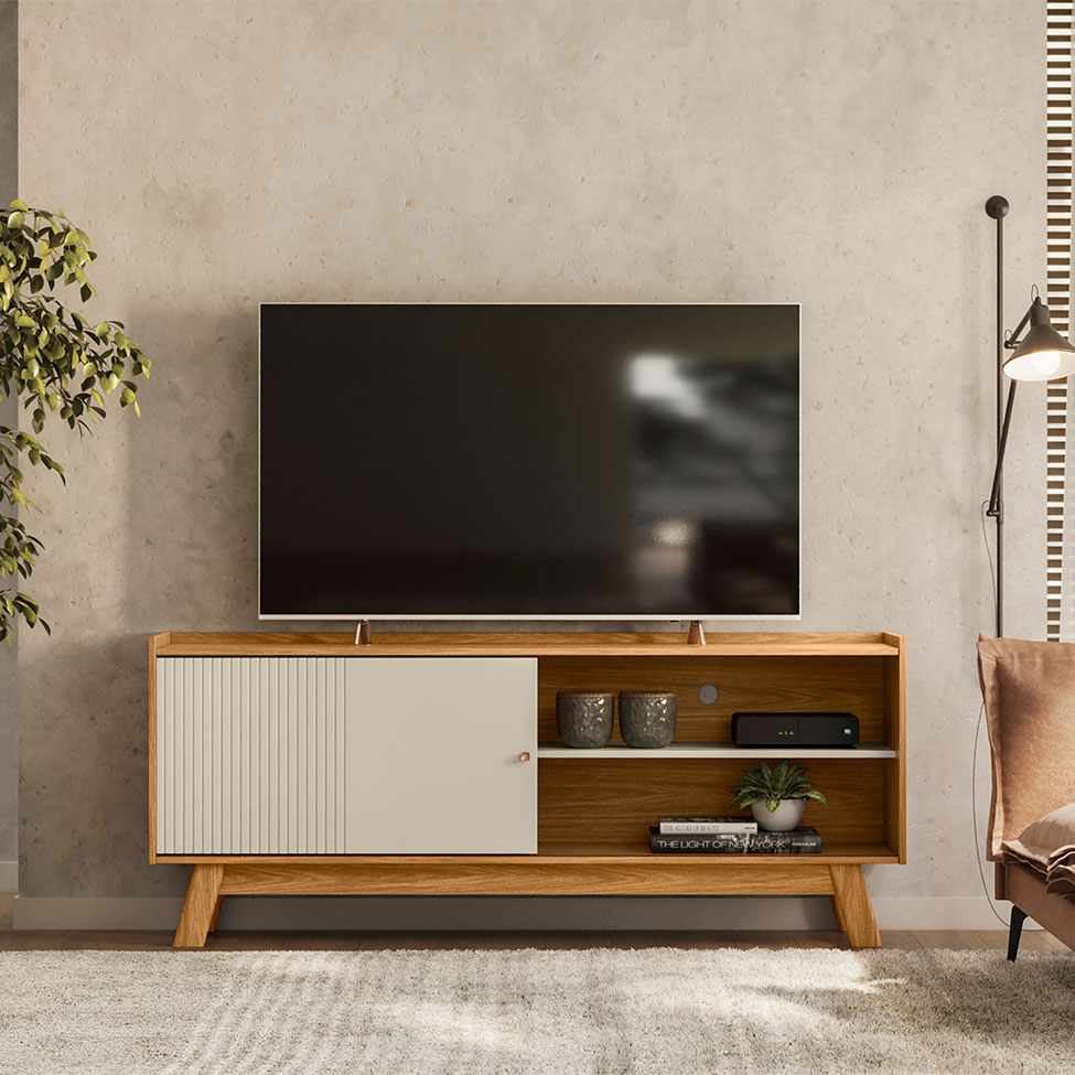 Rack Aurum 1 PT Nature e Off White 160 cm