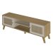 Rack Charlotte 2 PT Carvalho e Off White 180 cm