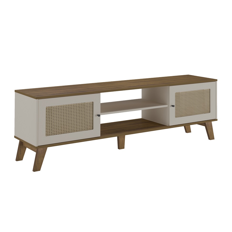 Rack Charlotte 2 PT Pinho e Off White 180 cm