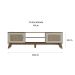 Rack Charlotte 2 PT Pinho e Off White 180 cm