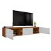 Rack Eros 2 PT 1 GV Cedro e Branco 180 cm