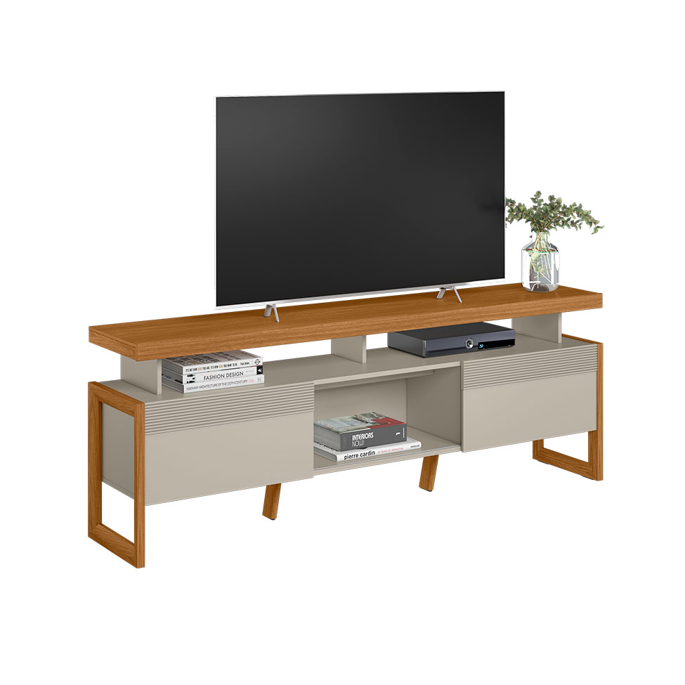 Rack Esmeralda 2 PT Nature e Off White 180 cm