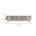 Rack Fortaleza Off White e Freijó 218 cm