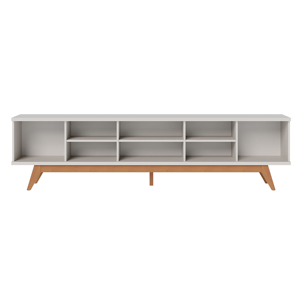 Rack Fortaleza Off White e Freijó 218 cm