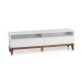Rack Fresh 2 Gavetas Branco e Imbuia