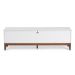 Rack Fresh 2 Gavetas Branco e Imbuia